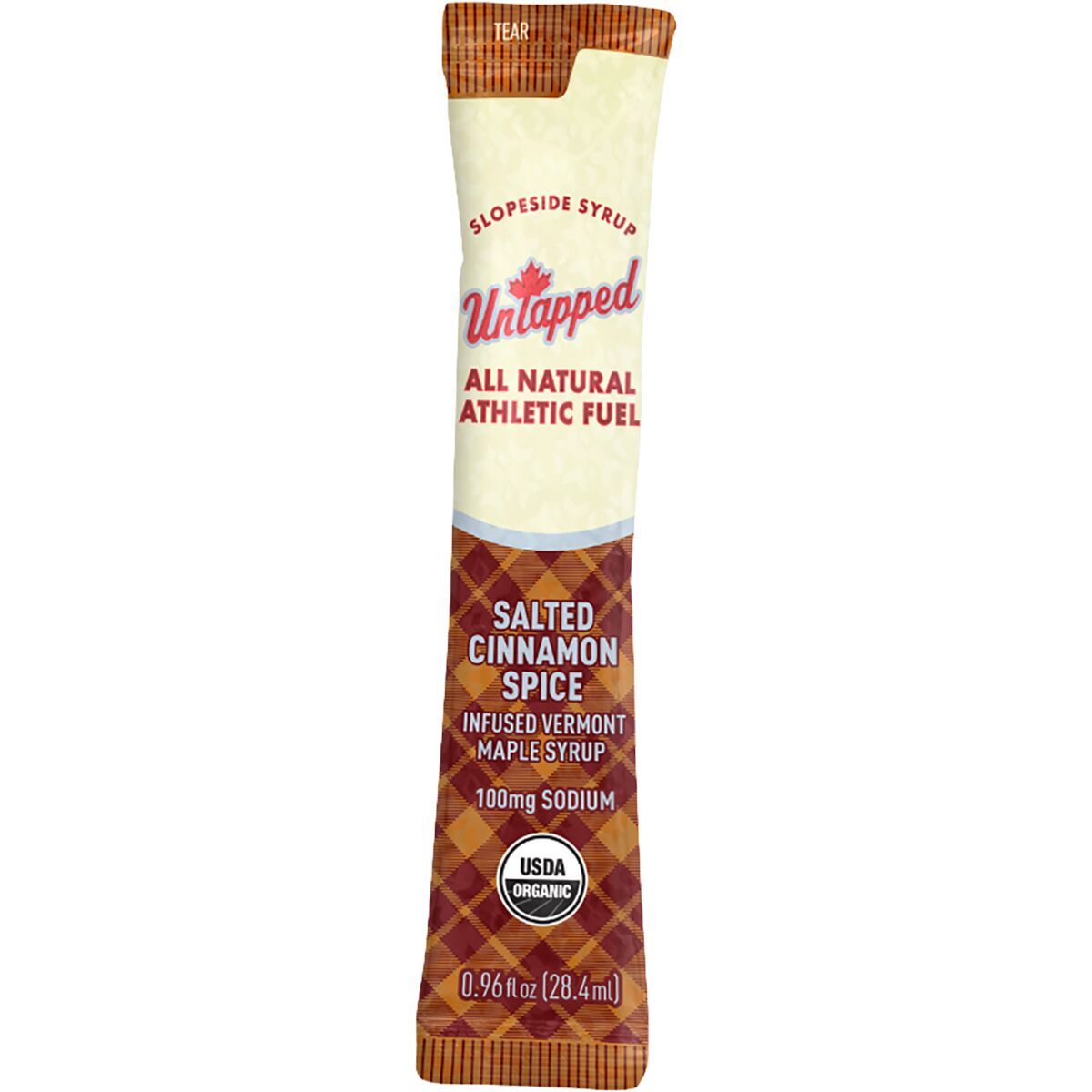 UnTapped Maple Syrup Athletic Fuel Salted Cinnamon Spice, Box of 20