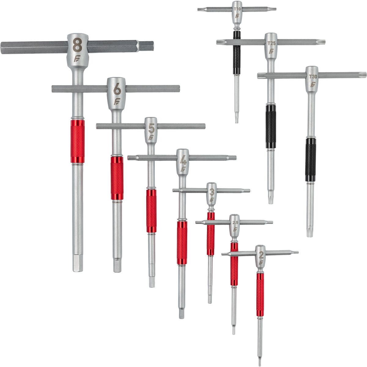 Feedback Sports Modular T-Handle Kit 10-Piece Kit, Tool Roll