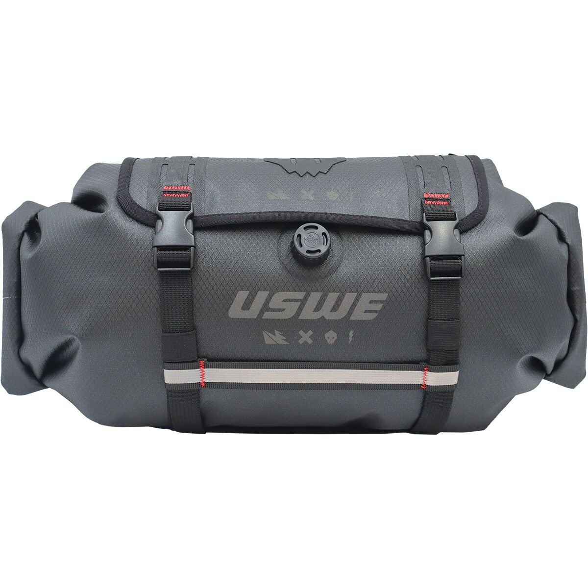 Uswe USWE Handlebar Roll-Top Bag + Holster Black, 9L