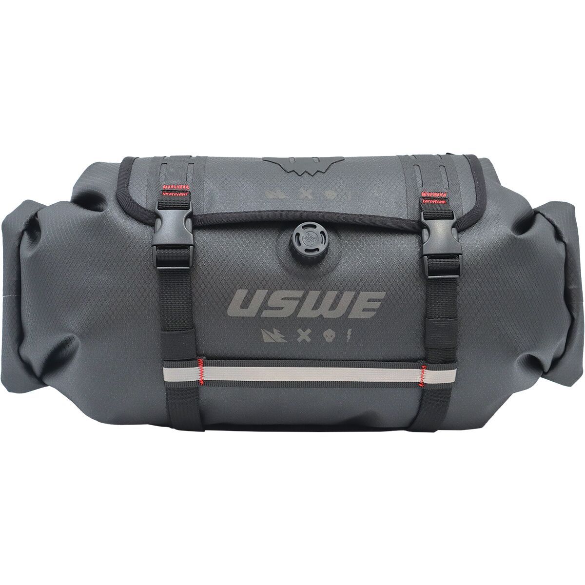 Uswe USWE Handlebar Roll-Top Bag + Holster Black, 9L