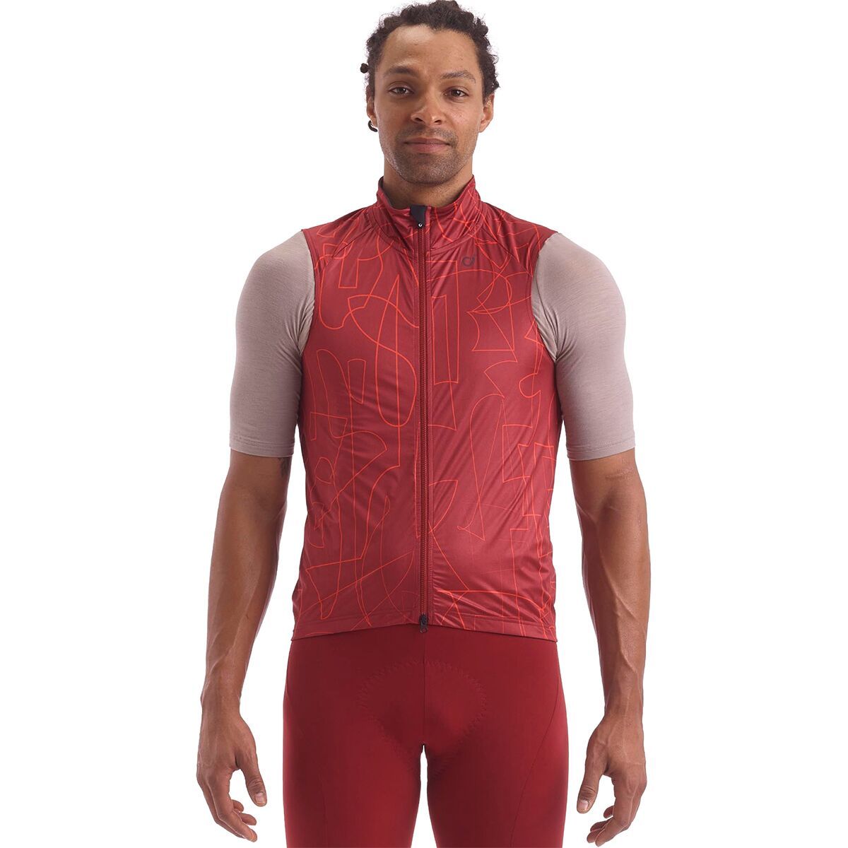Velocio Line SE Wind Vest - Men's Oxide Red, M