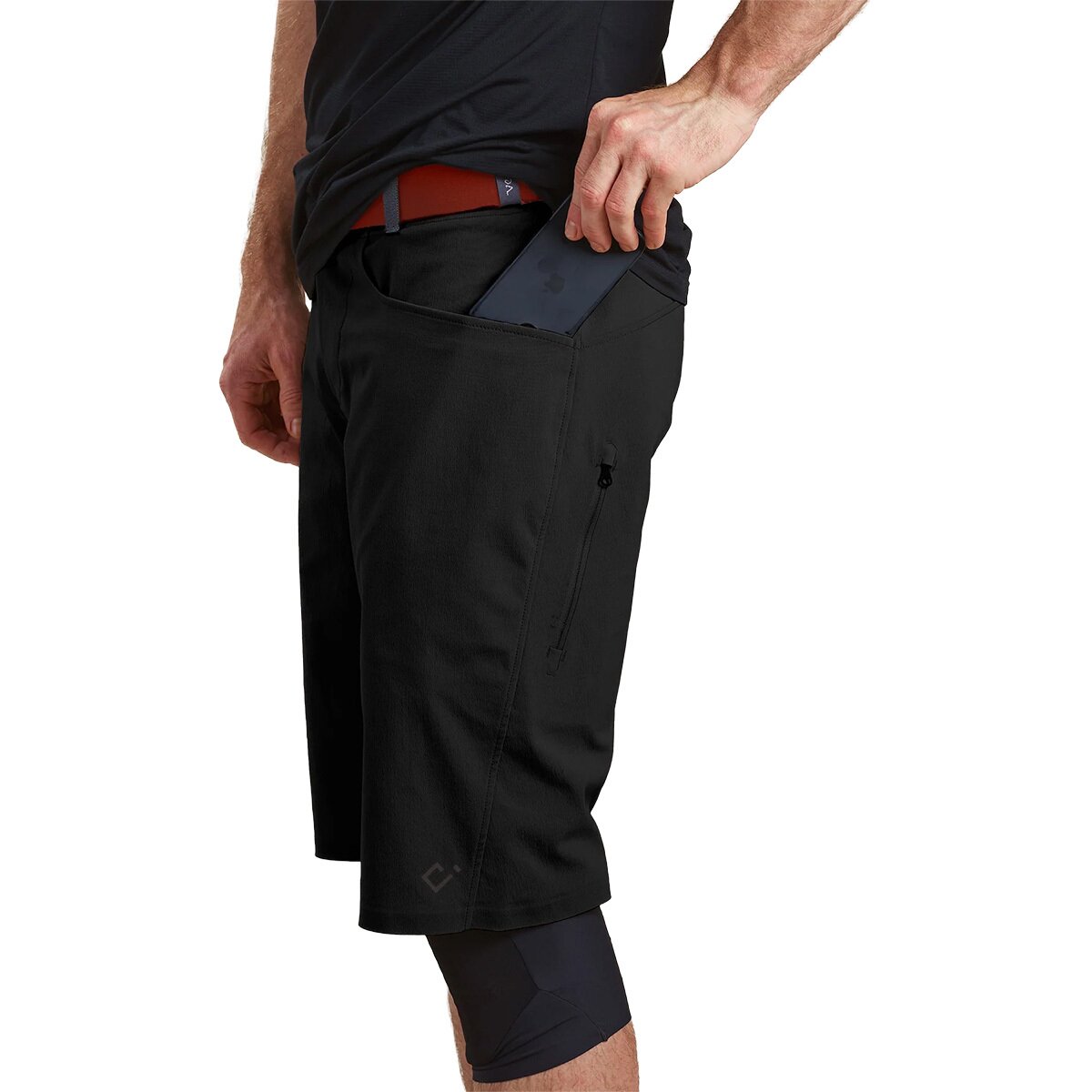 Velocio Trail Access Short - Men's Black, S