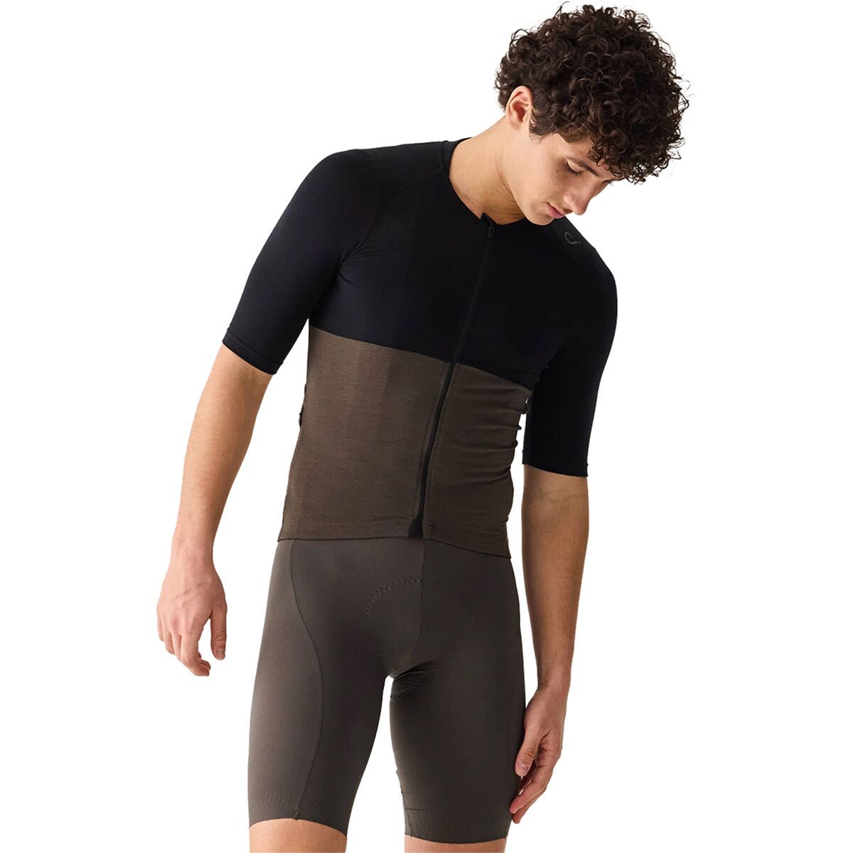 Velocio Merino LUXE Colorblock Jersey - Men's Black/Olive, XL
