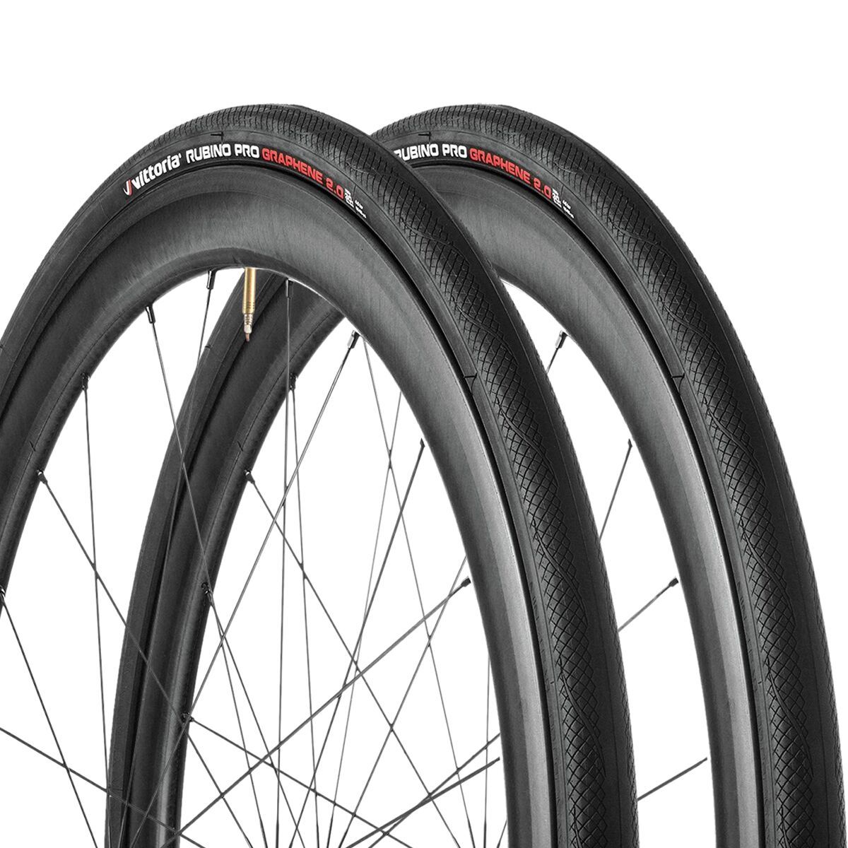Vittoria Vittoria Rubino Pro G2.0 Clincher Tire Set Black, 700x25