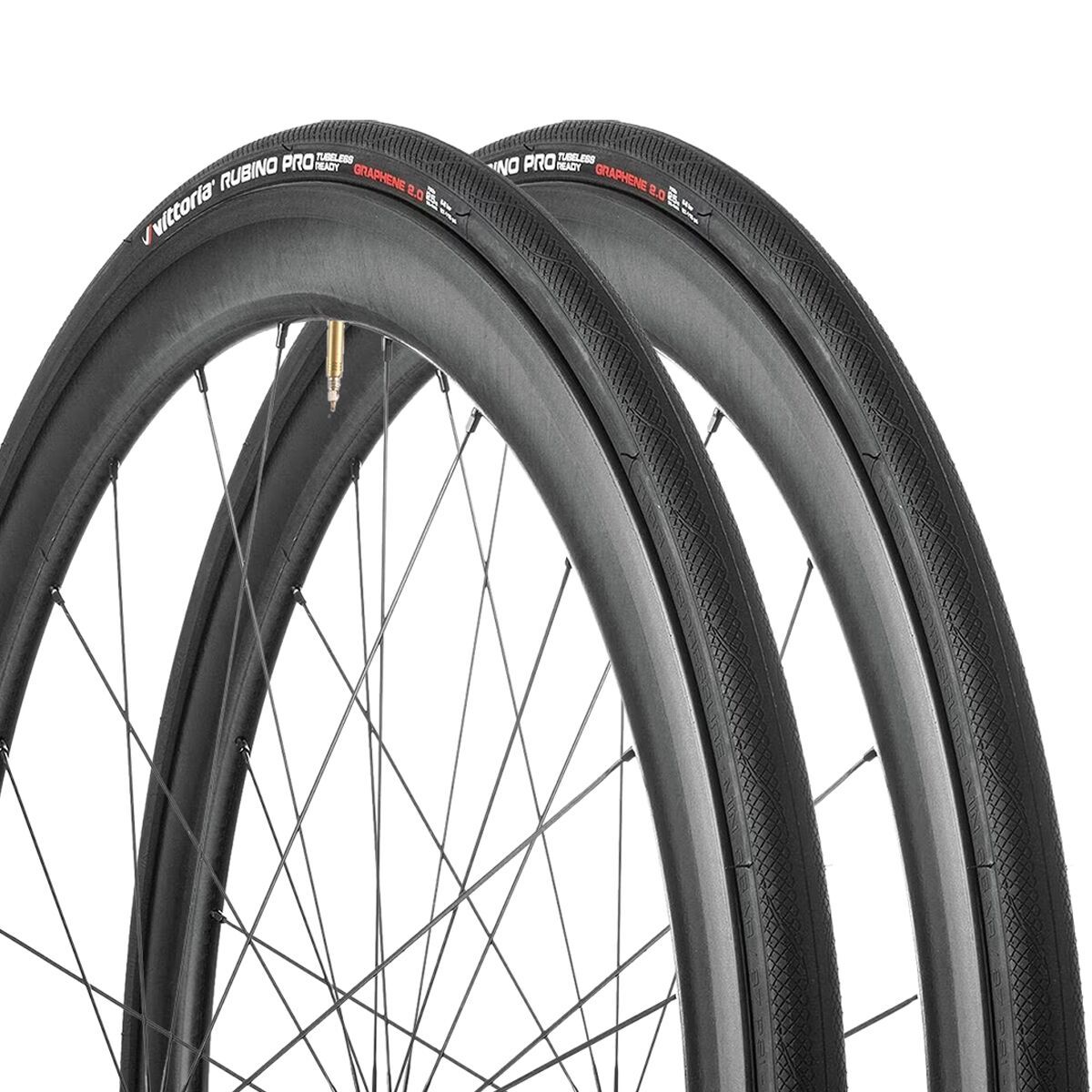 Vittoria Vittoria Rubino Pro G2.0 Tubeless Tire Set Black, 700x25
