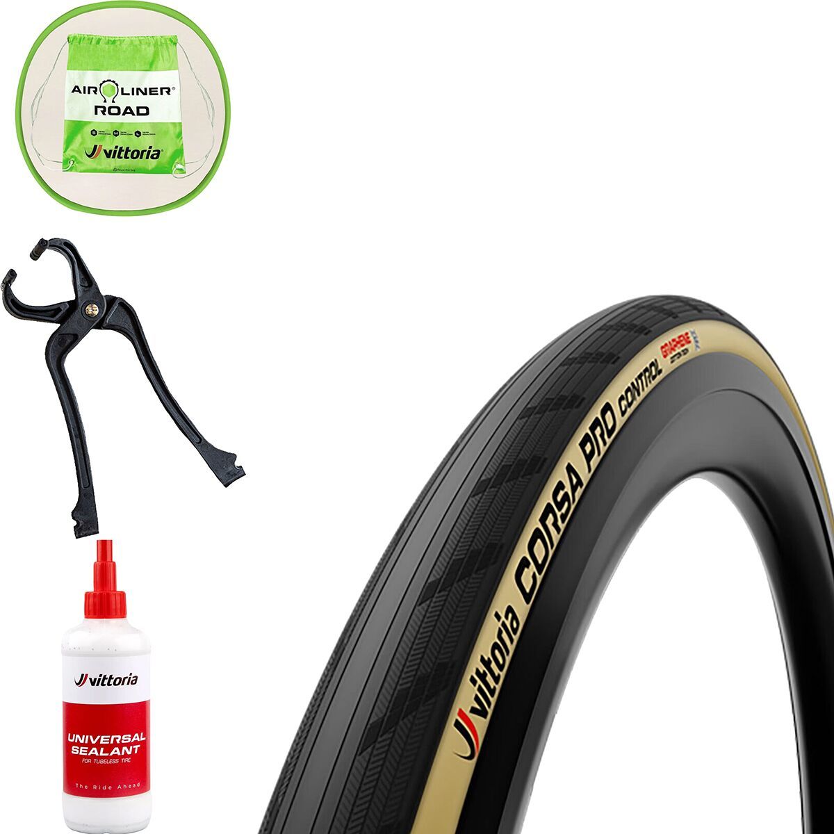 Vittoria Corsa Pro Control G2.0 Tubeless Tire Package - Components