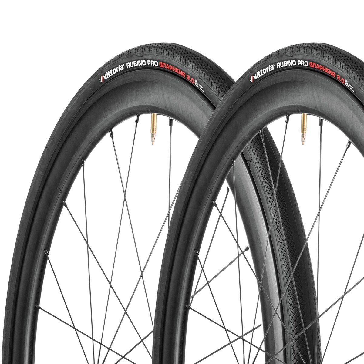 Vittoria Vittoria Rubino Pro G2.0 Clincher Tire Set Black, 700x25