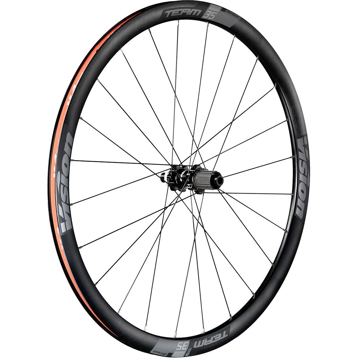 Vision Vision Team 35 Disc Wheelset - Tubeless Brush Black, HG/XD Both Included