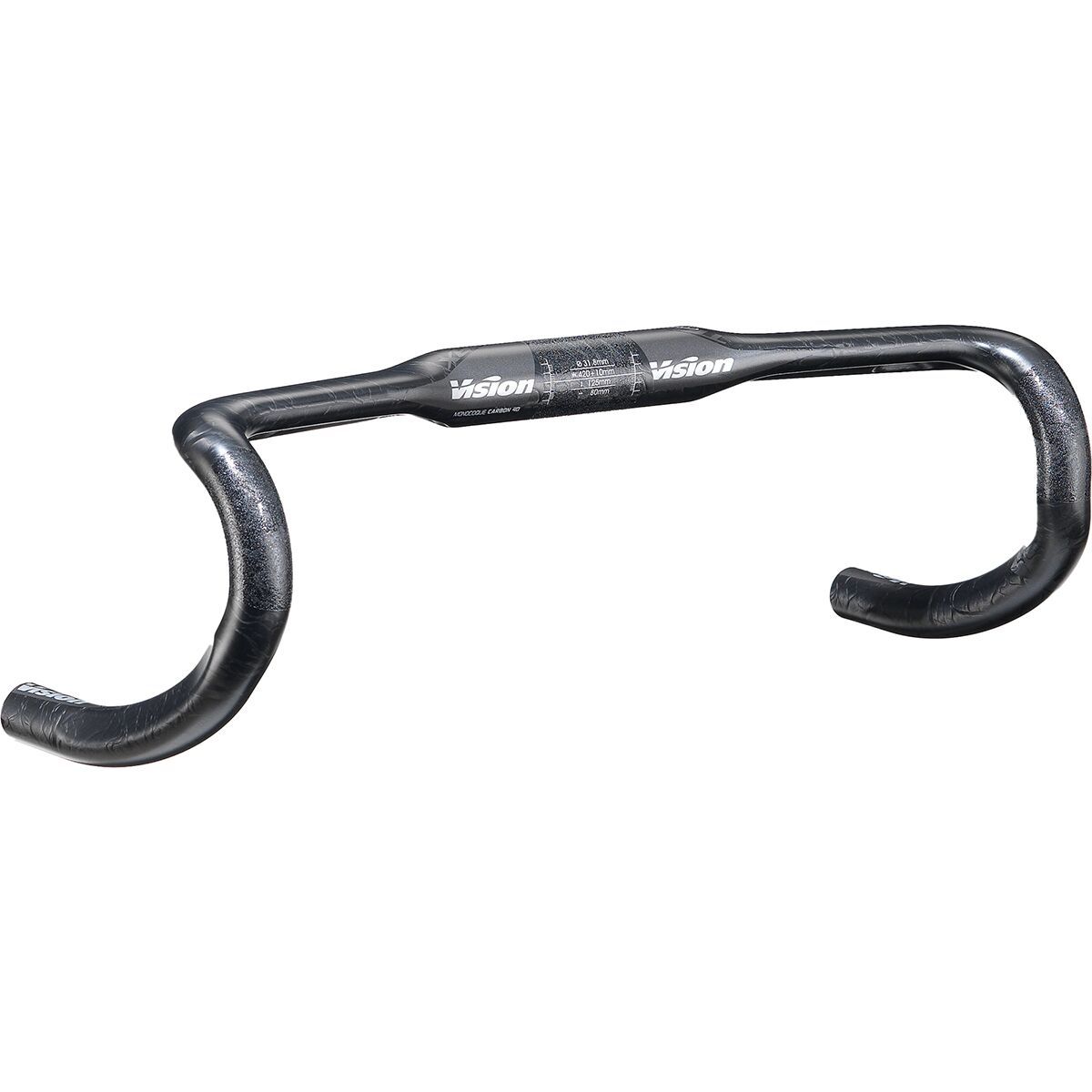 Vision Vision TriMax 4D Compact Carbon Handlebar Black, 31.8x44mm+10 ACR