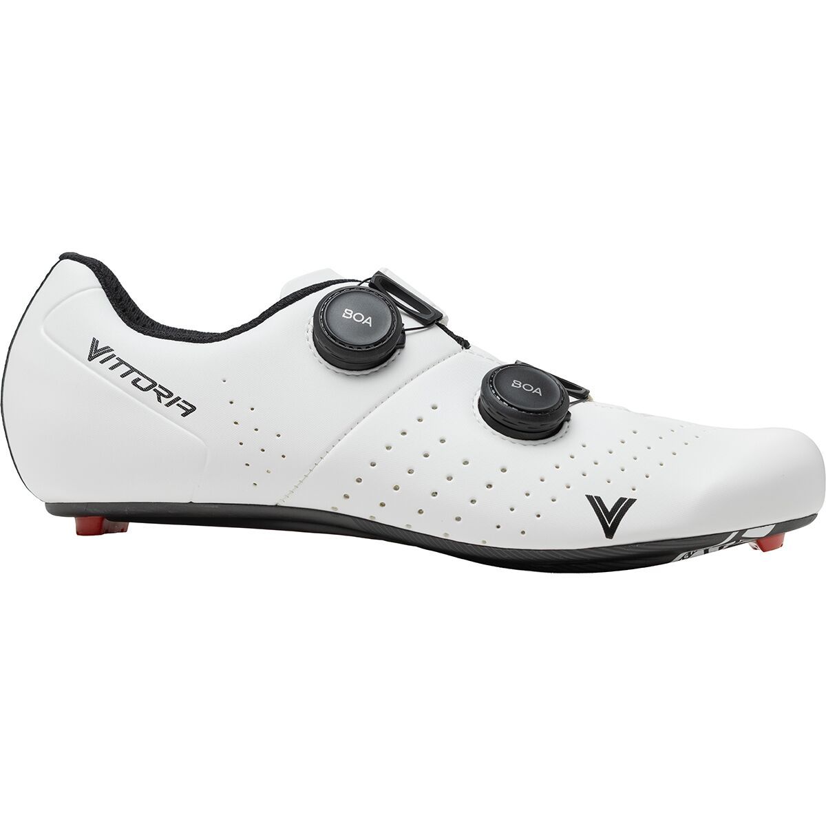 Vittoria Cycling Shoes Veloce Carbon Cycling Shoe White, 39.5
