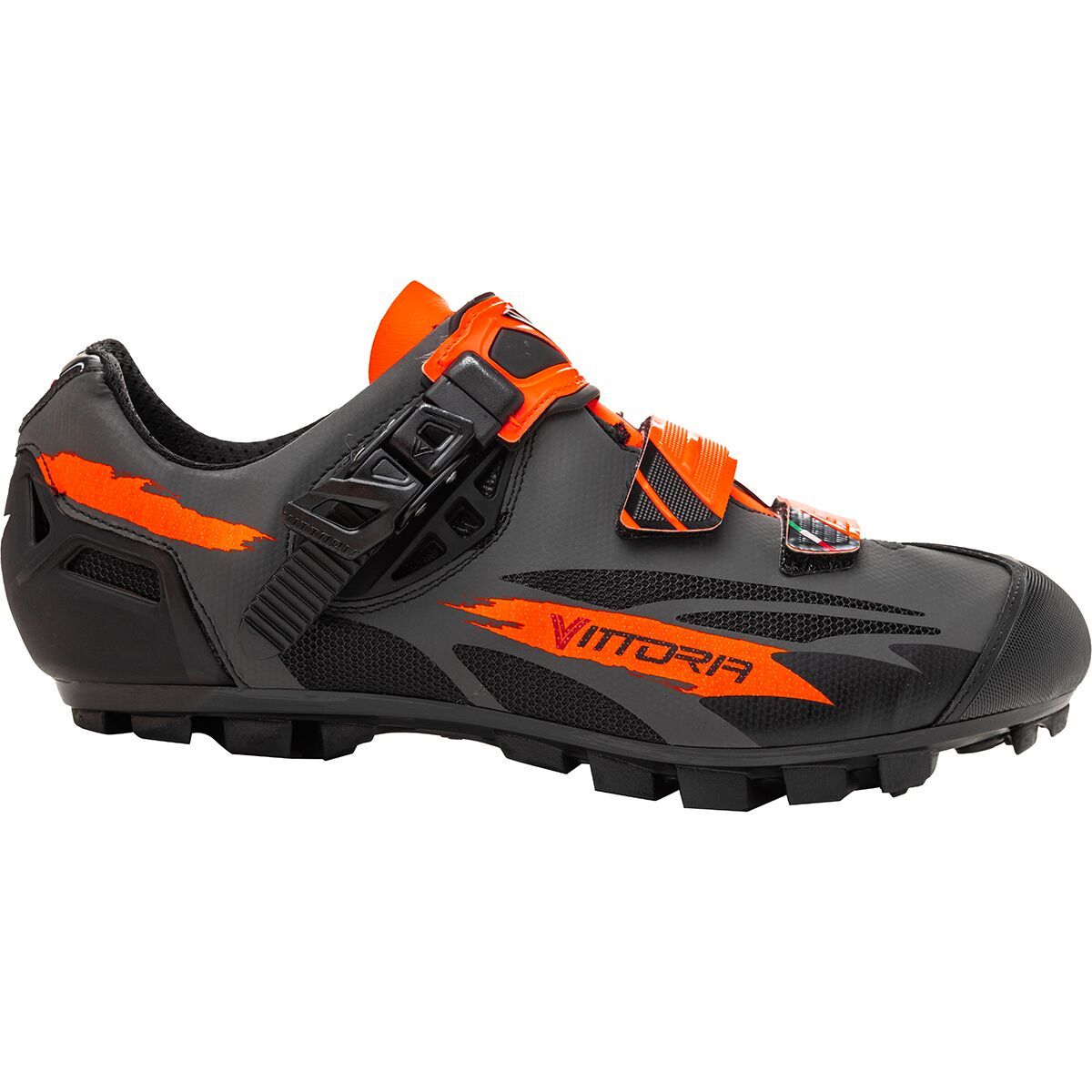 Vittoria Cycling Shoes Captor CRS Cycling Shoe Black/Orange, 43.0