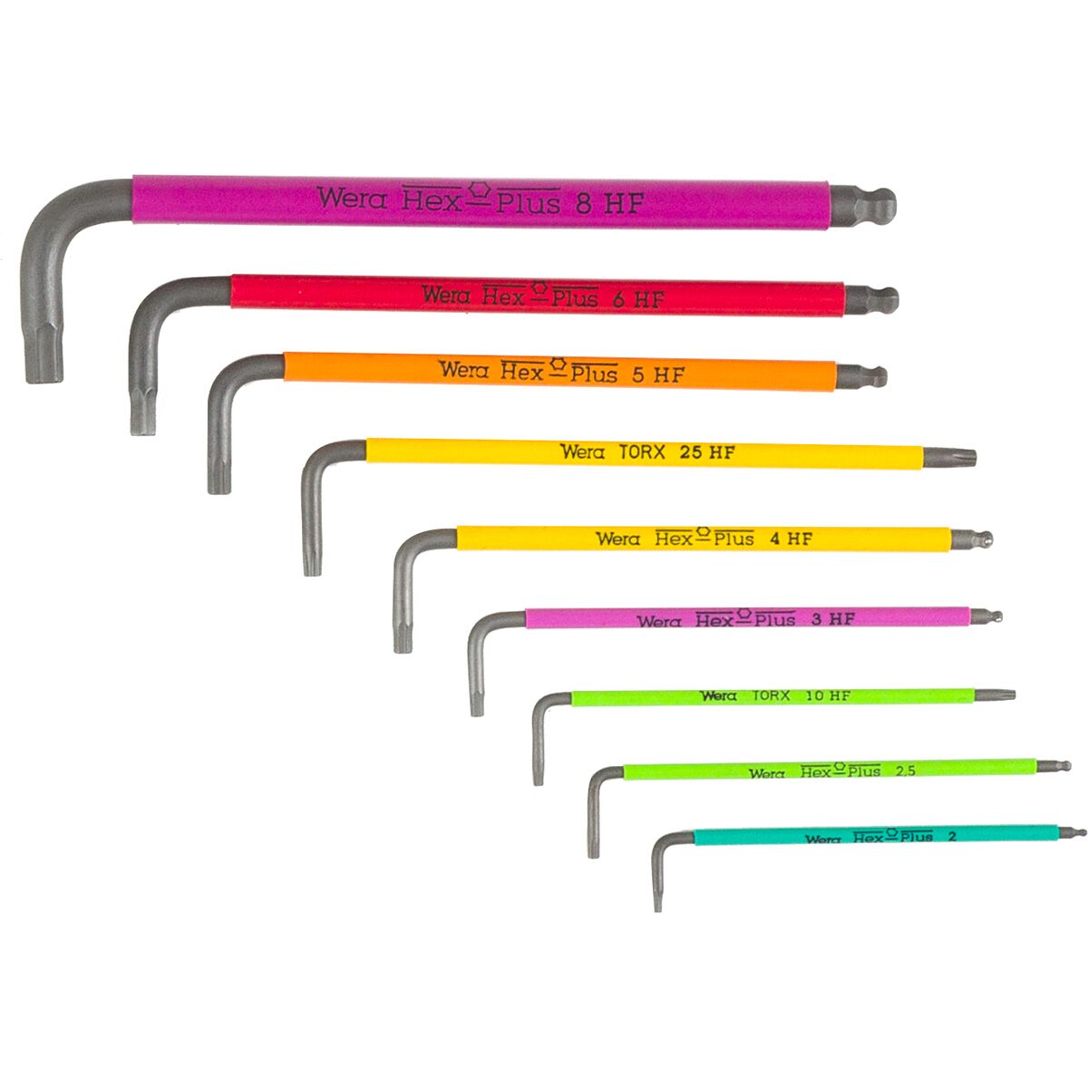 Wera Bicycle Set 4 Hex & L-Key Wrench Set Multi, 9 Piece Set