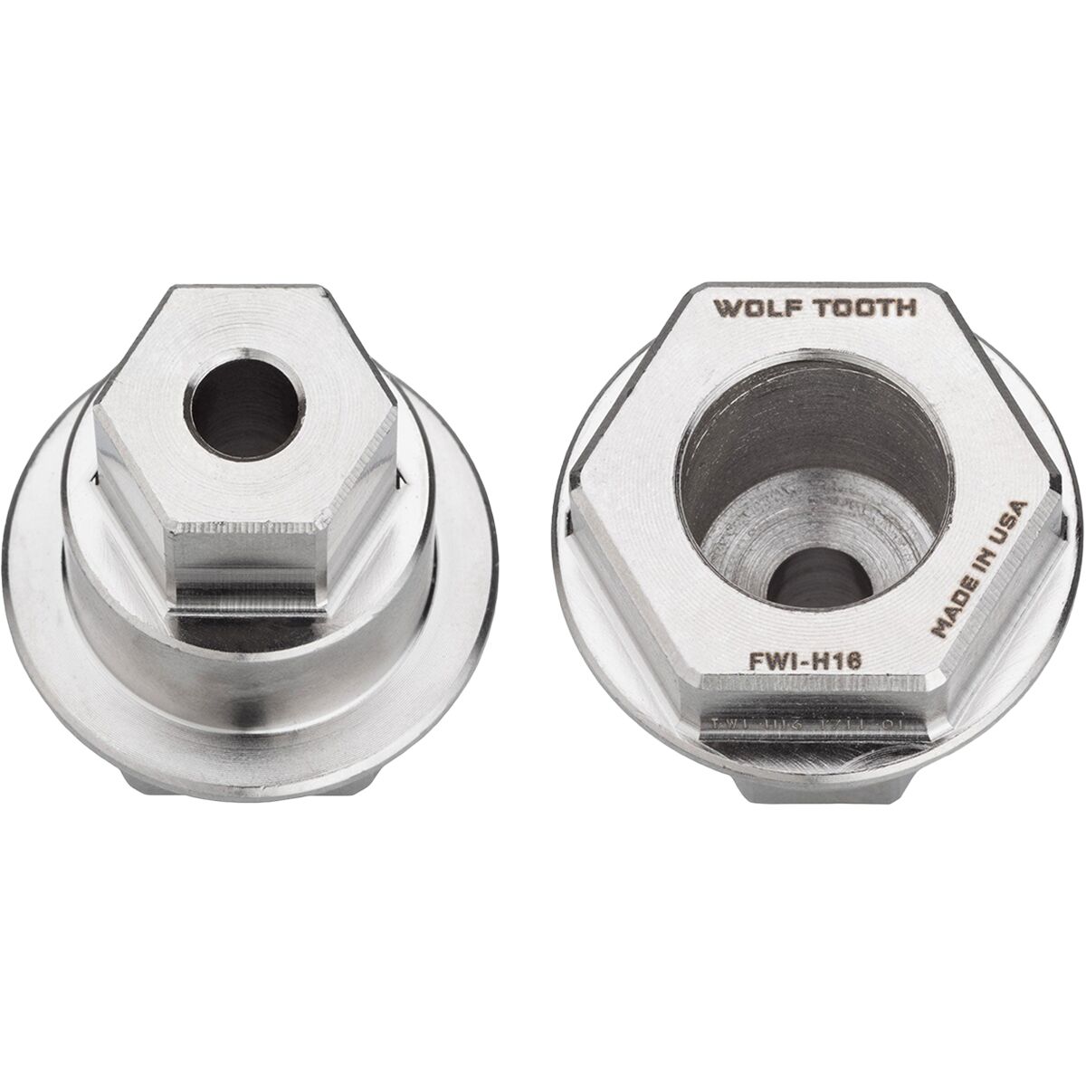 Wolf Tooth Components Wolf Tooth Components Pack Wrench Steel Hex Inserts Silver, 16MM Hex Wrench Insert
