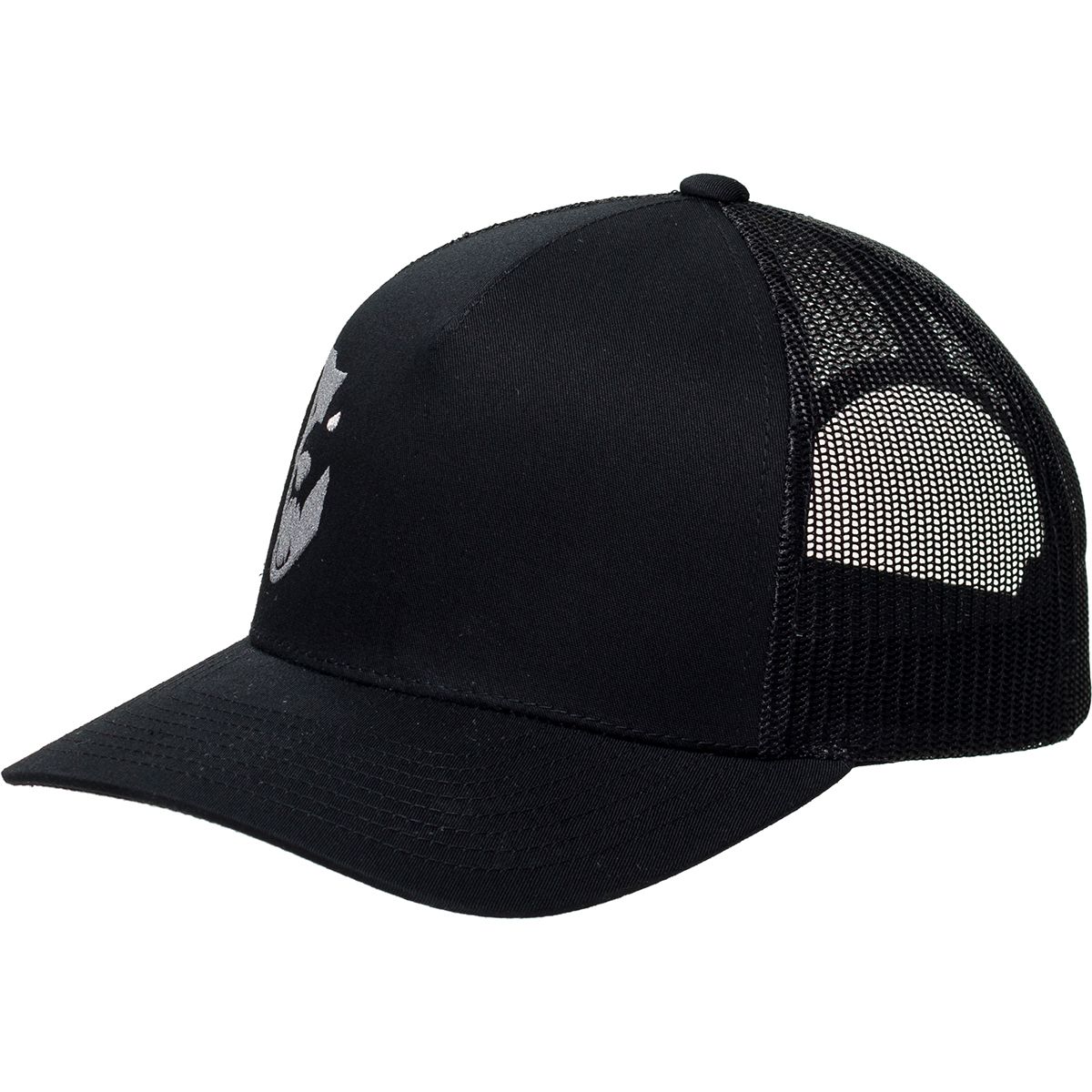 Wolf Tooth Components Wolf Tooth Components Logo Trucker Hat Black, Curved Visor