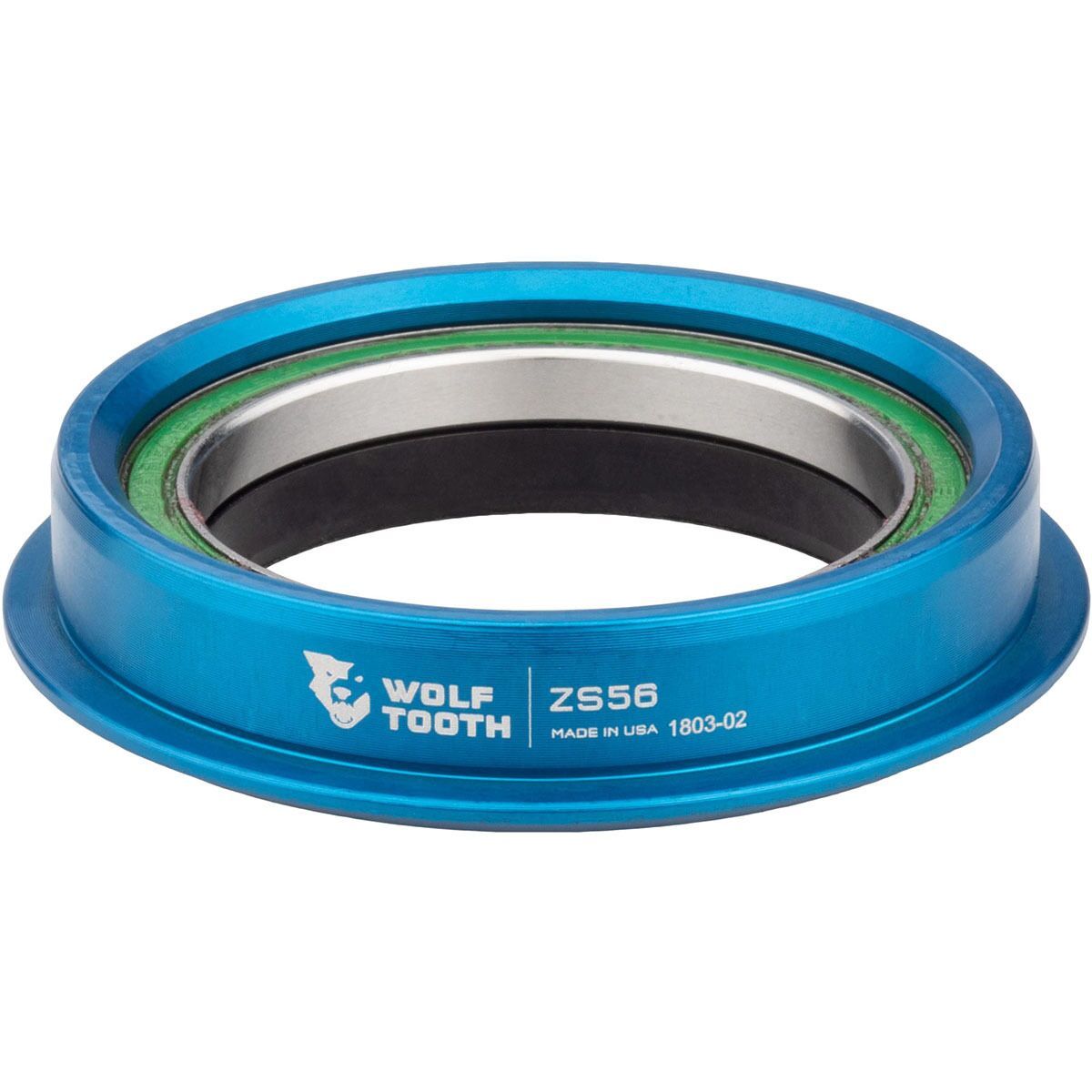 Wolf Tooth Components Premium ZS56/40 Lower Headset Assembly Green, Stainless Steel, Bearing and Race