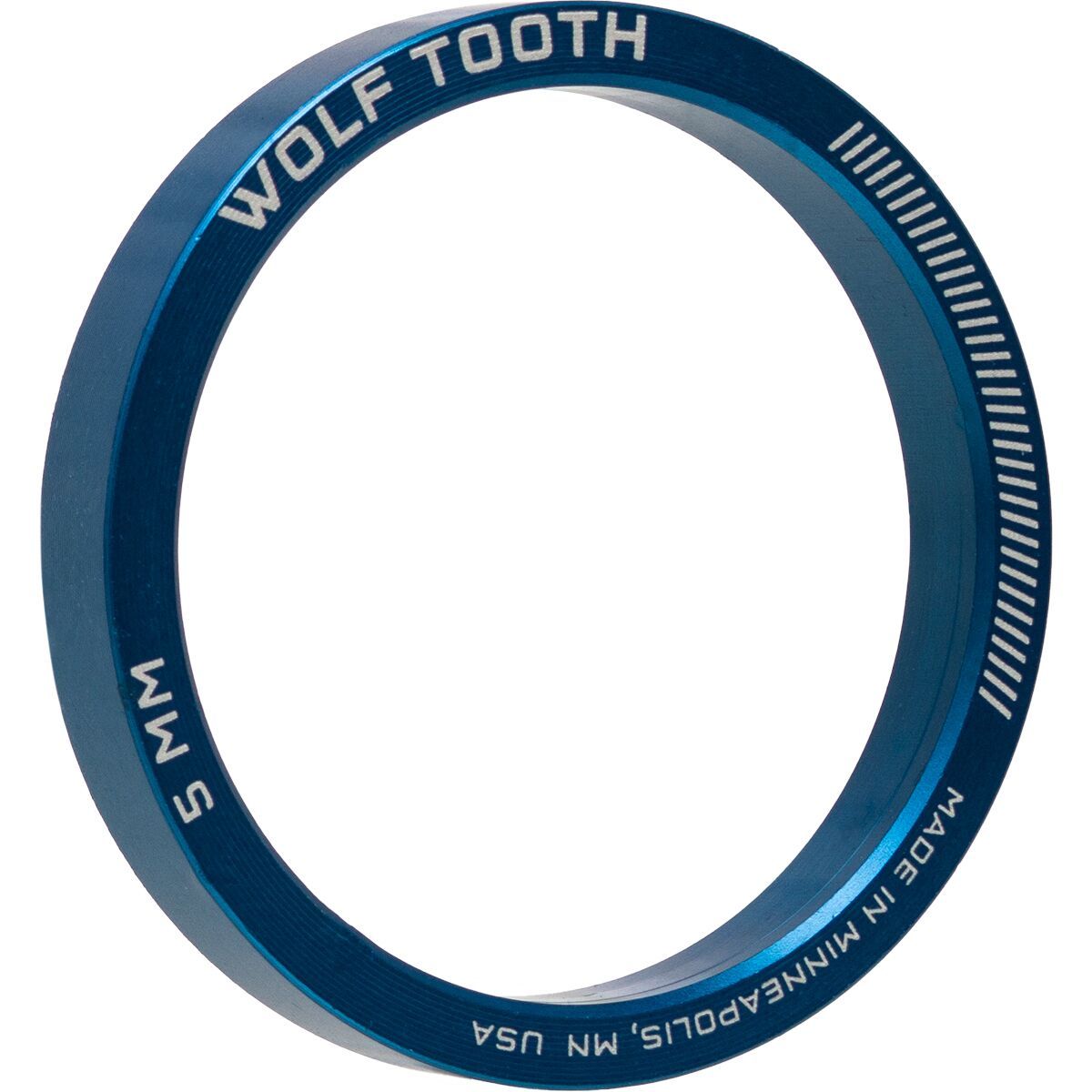 Wolf Tooth Components Precision Headset Spacer - 5-Pack Blue, 10mm