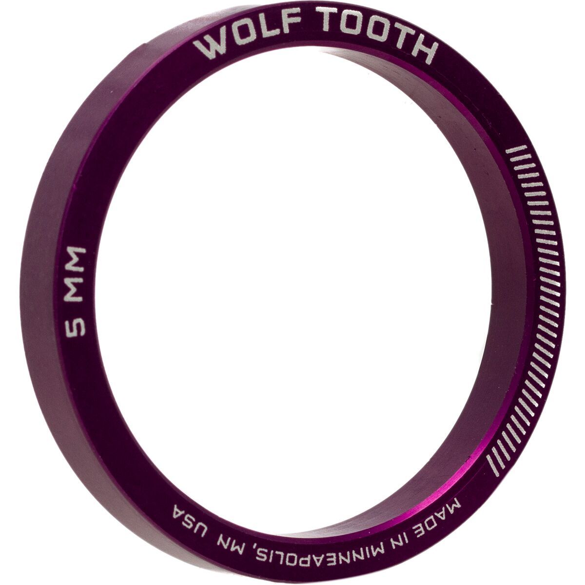 Wolf Tooth Components Wolf Tooth Components Precision Headset Spacer - 5-Pack Purple, 3mm