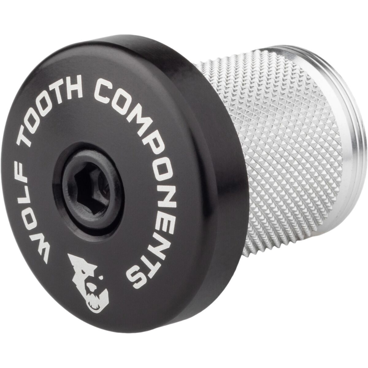 Wolf Tooth Components Compression Plug With Integrated Spacer Stem Cap Black, 1 1/8 Steerer