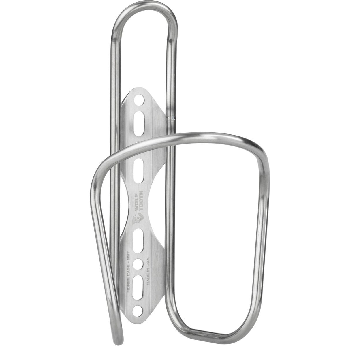 Wolf Tooth Components Morse Stainless Bottle Cage Stainless, One Size