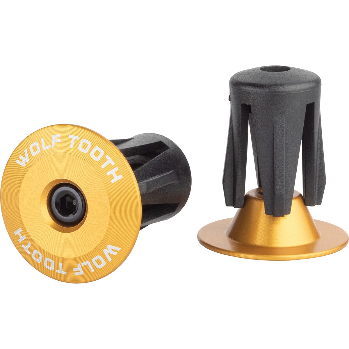 Wolf Tooth Components Wolf Tooth Components Alloy Bar Ends Gold, One Size