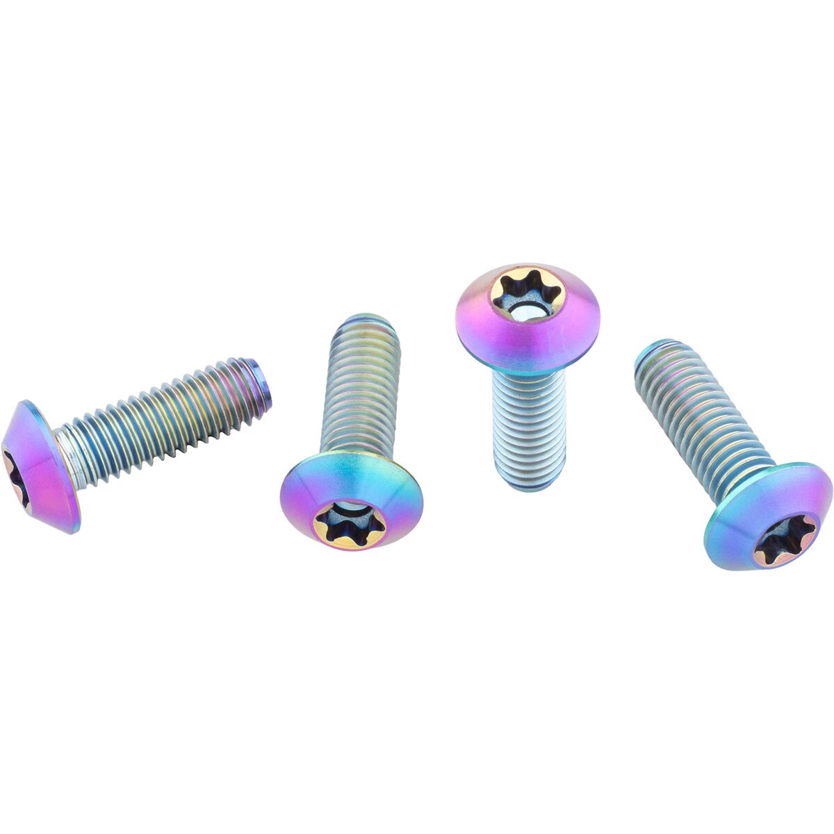 Wolf Tooth Components | Ti Water Bottle Cage Bolts | Oil Slick | Low Profile | Titanium