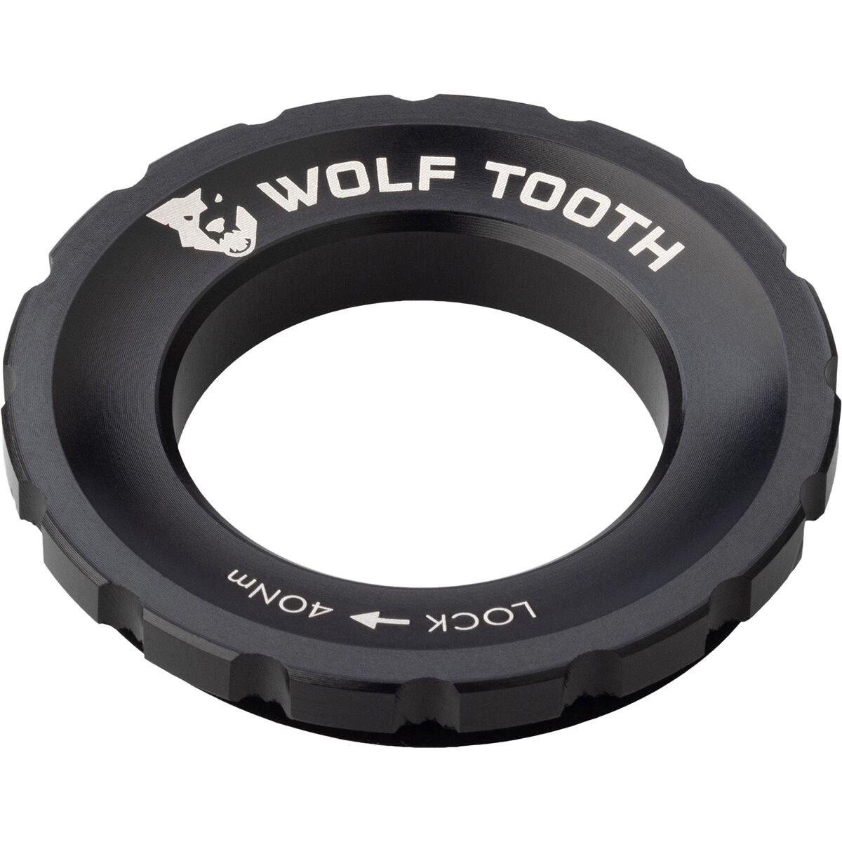 Wolf Tooth Components Centerlock Lockring Black, Single/QR/12mm/15mm/20mm