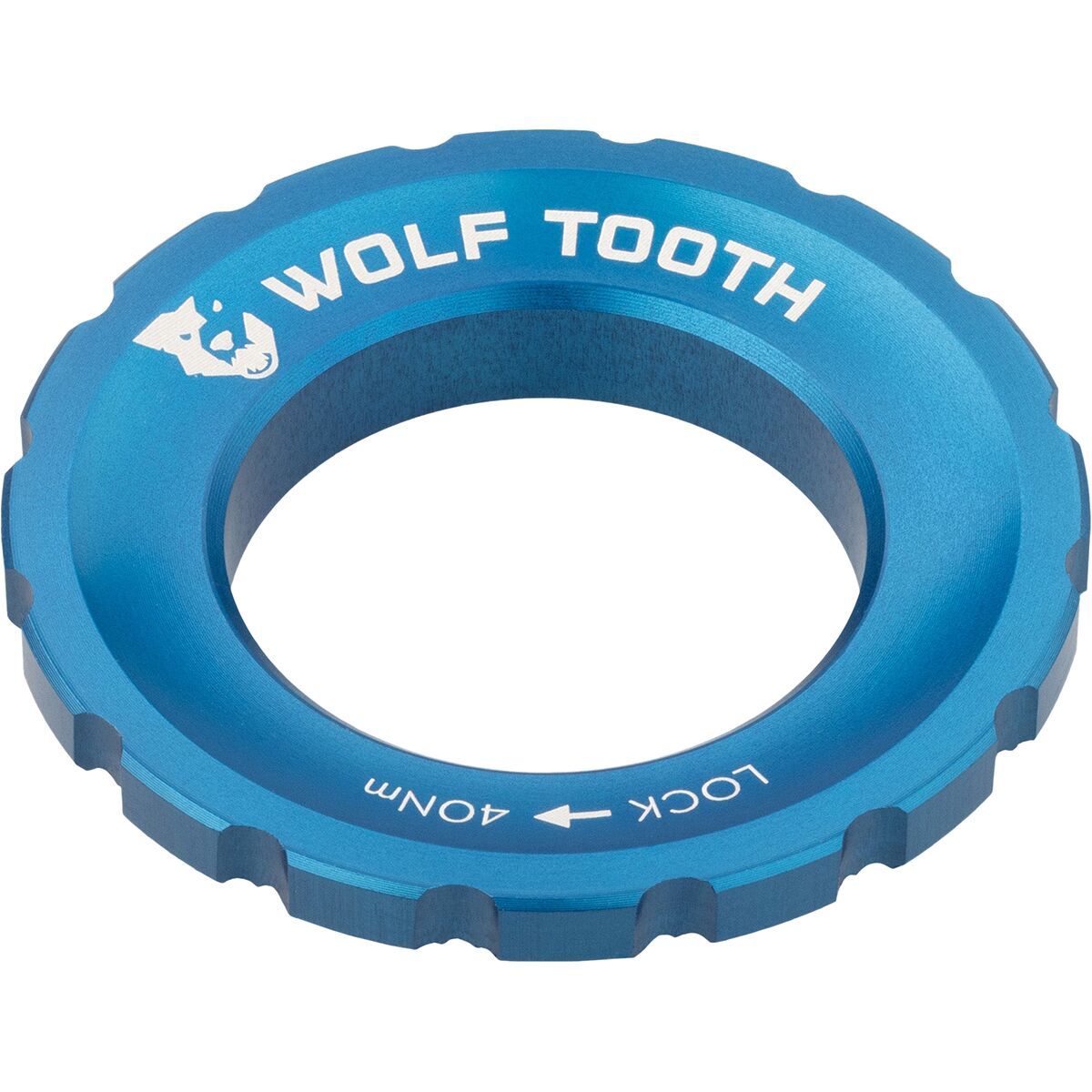Wolf Tooth Components Wolf Tooth Components Centerlock Lockring Blue, Single/QR/12mm/15mm/20mm