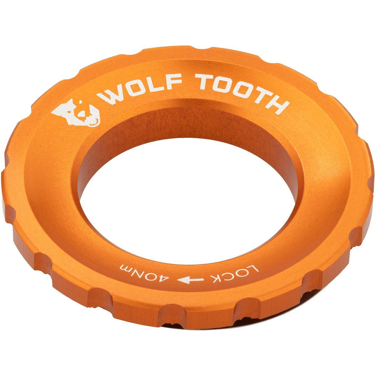 Wolf Tooth Components Centerlock Lockring Orange, Single/QR/12mm/15mm/20mm