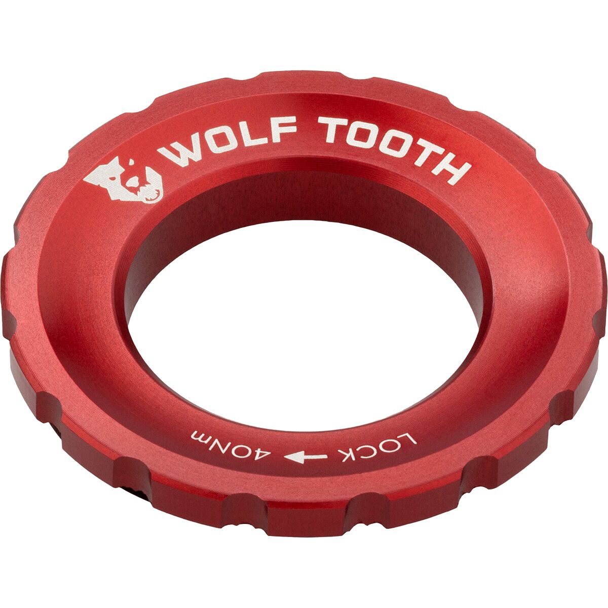 Wolf Tooth Components Centerlock Lockring Red, Single/QR/12mm/15mm/20mm