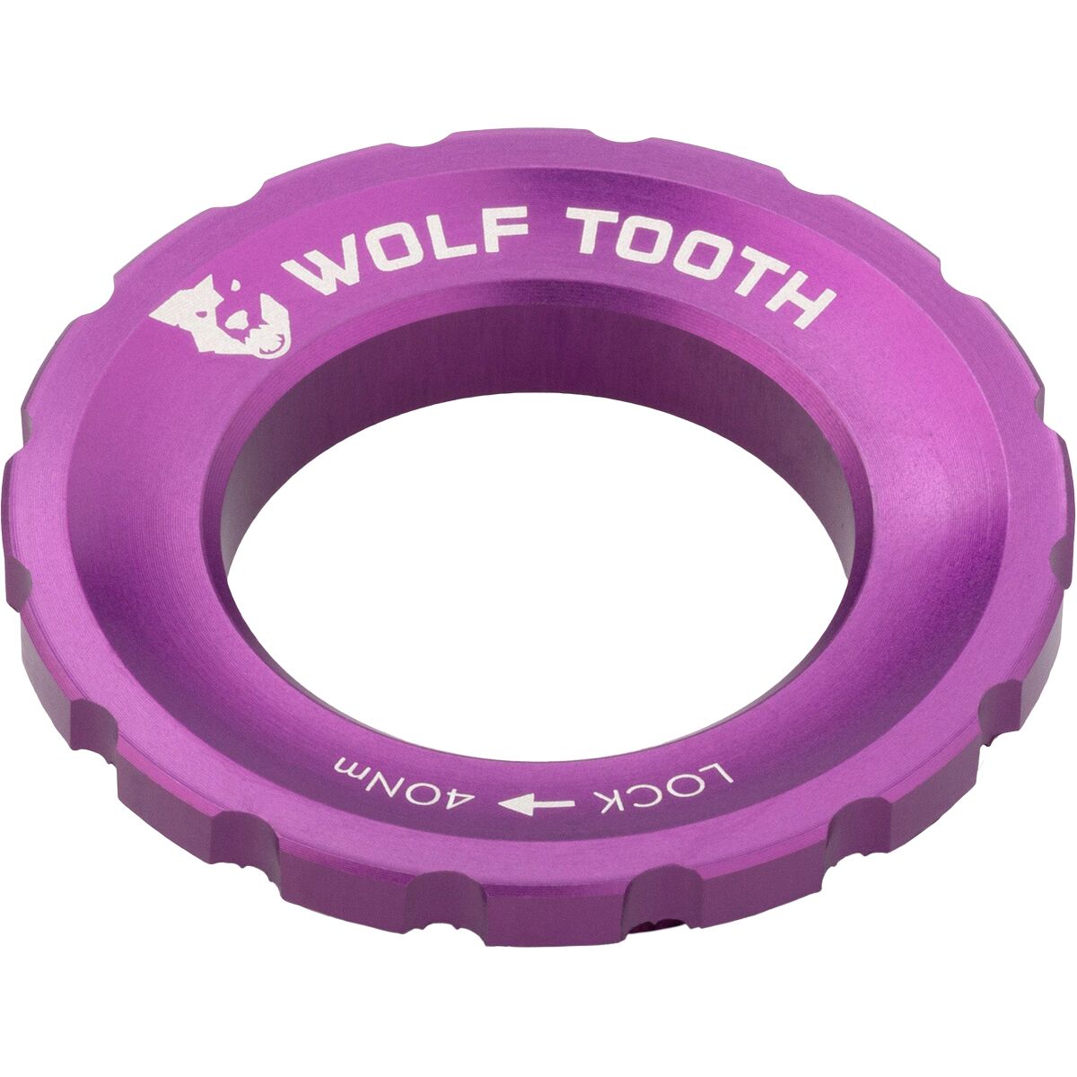 Wolf Tooth Components | Centerlock Rotor Lockring Centerlock Rotor Lockring Ultraviolet Purple