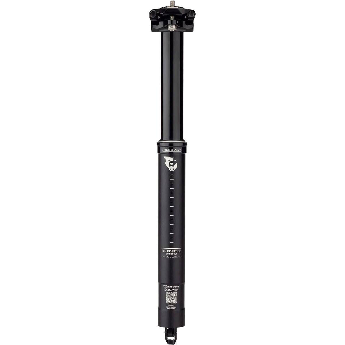 Wolf Tooth Components Resolve Dropper Post Black, 31.6x125mm Travel