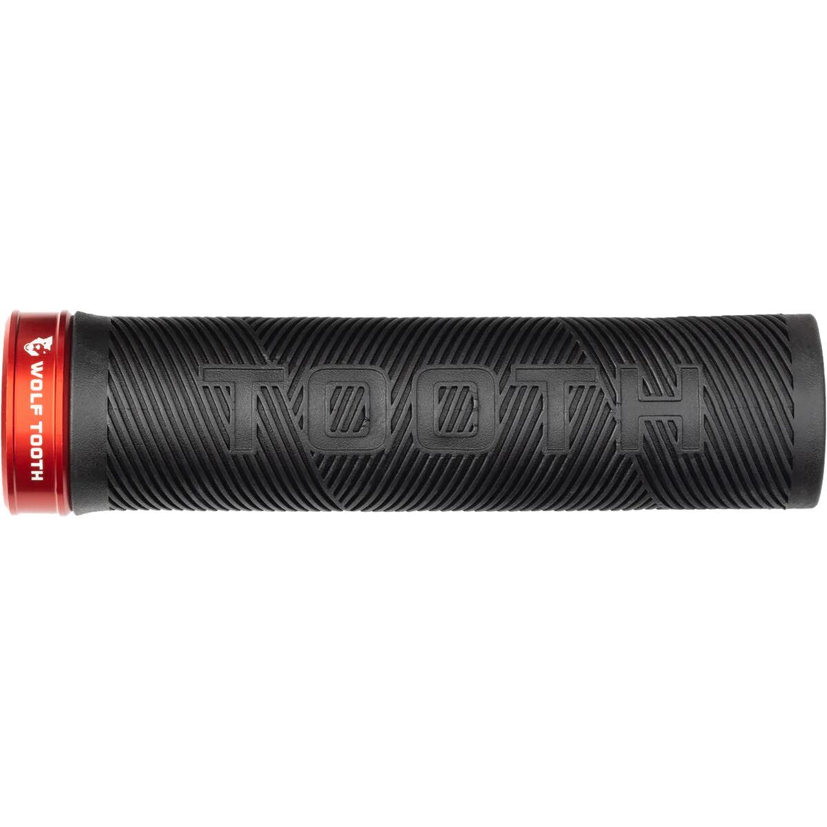 Wolf Tooth Components Wolf Tooth Echo Lock-On Grip Black Grip/Red Collar, One Size