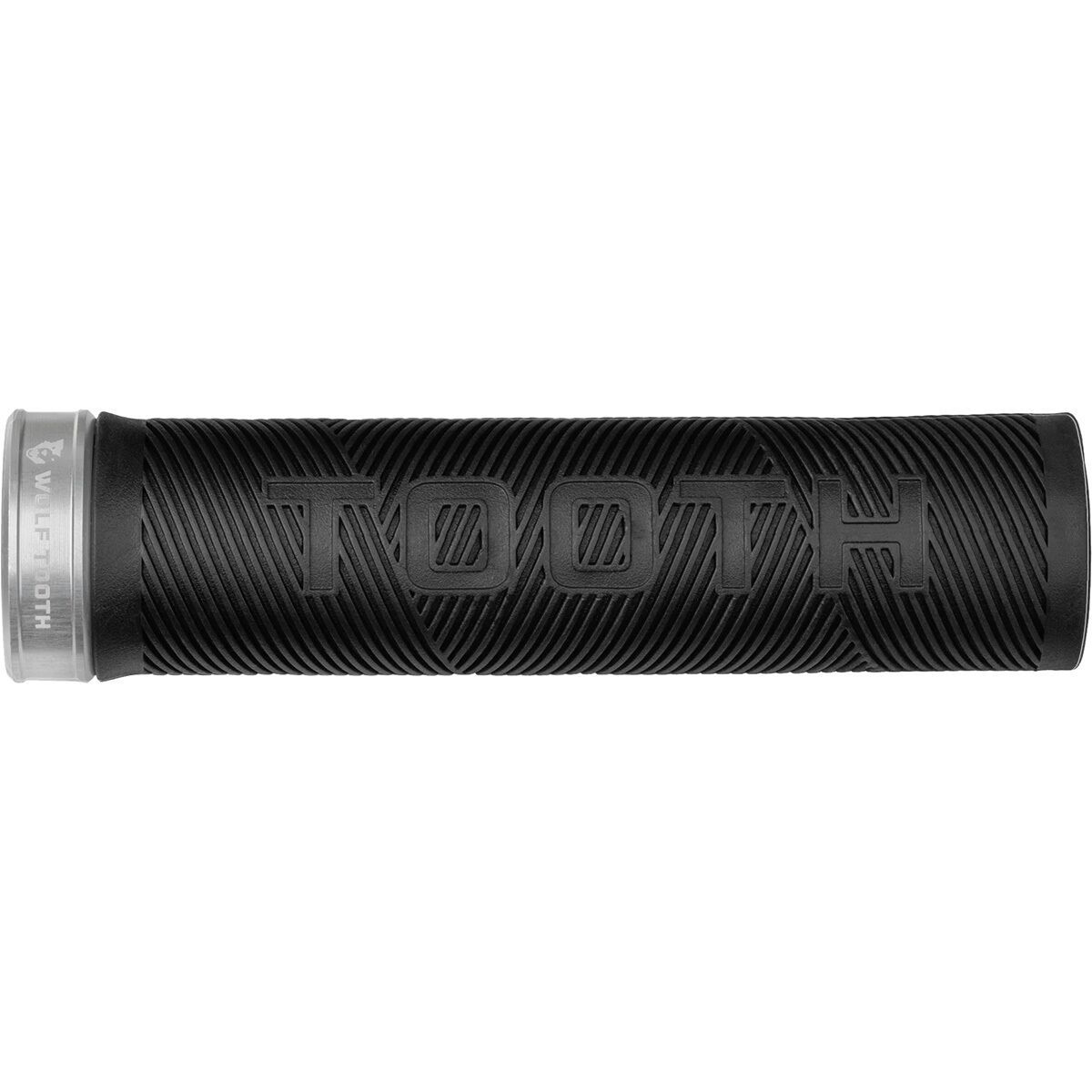 Wolf Tooth Components Wolf Tooth Echo Lock-On Grip Black Grip/Silver Collar, One SIze