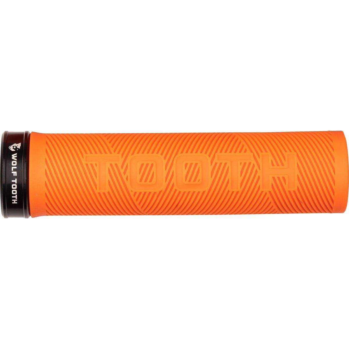 Wolf Tooth Components Wolf Tooth Components Wolf Tooth Lock-On Echo Grip Orange Grip/Black Collar, One Size