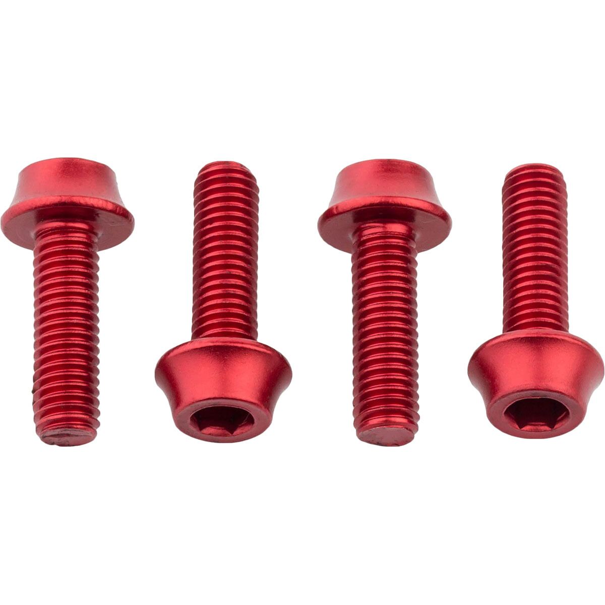 Wolf Tooth Components | Water Bottle Cage Bolts Red | Aluminum