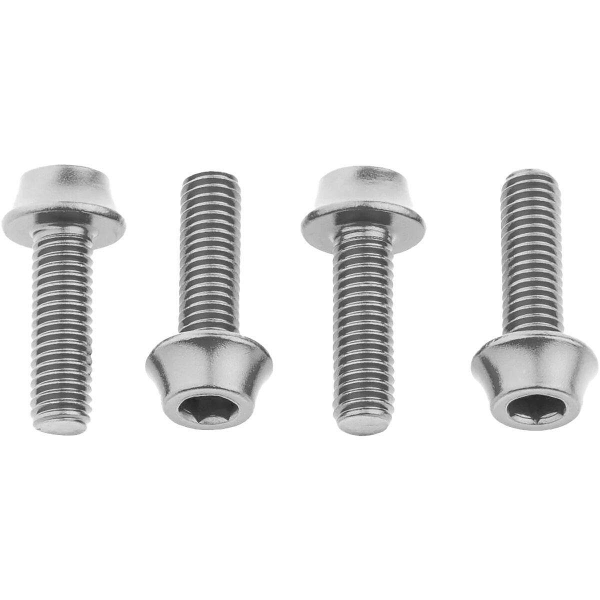 Wolf Tooth Components Water Bottle Cage Bolts Silver, One Size