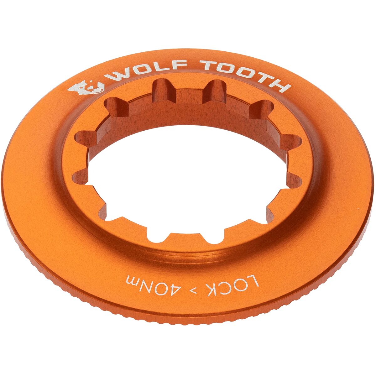 Wolf Tooth Components Wolf Tooth Components Centerlock Rotor Lockring - Internal Spline Orange, Centerlock
