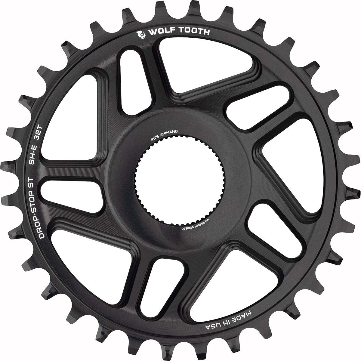 Wolf Tooth Components Shimano E-Bike Chainring  Drop-Stop B One Color, 32t