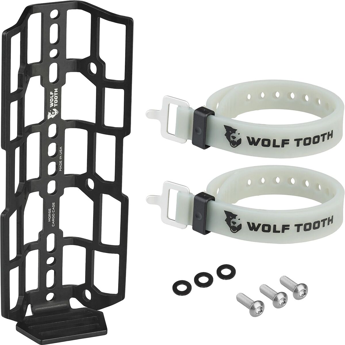 Wolf Tooth Components Morse Cargo Cage + Two Straps