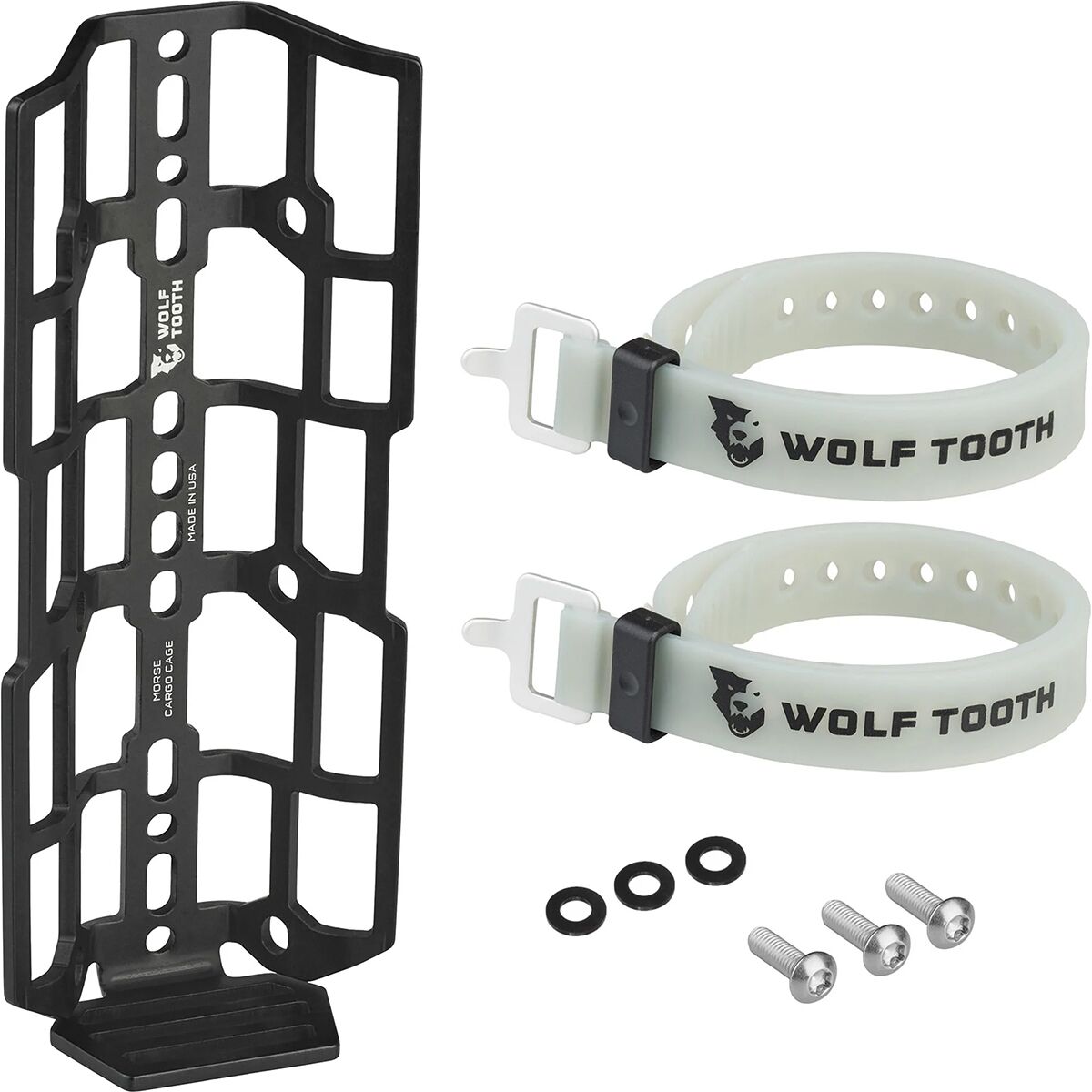 Wolf Tooth Components Morse Cargo Cage + Two Straps One Color, One Size