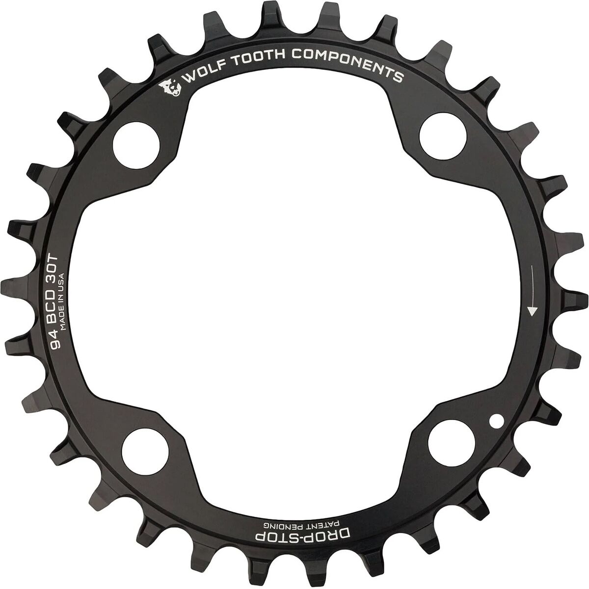 Wolf Tooth Components 94 BCD 4-Bolt SRAM Chainring Black, 34t