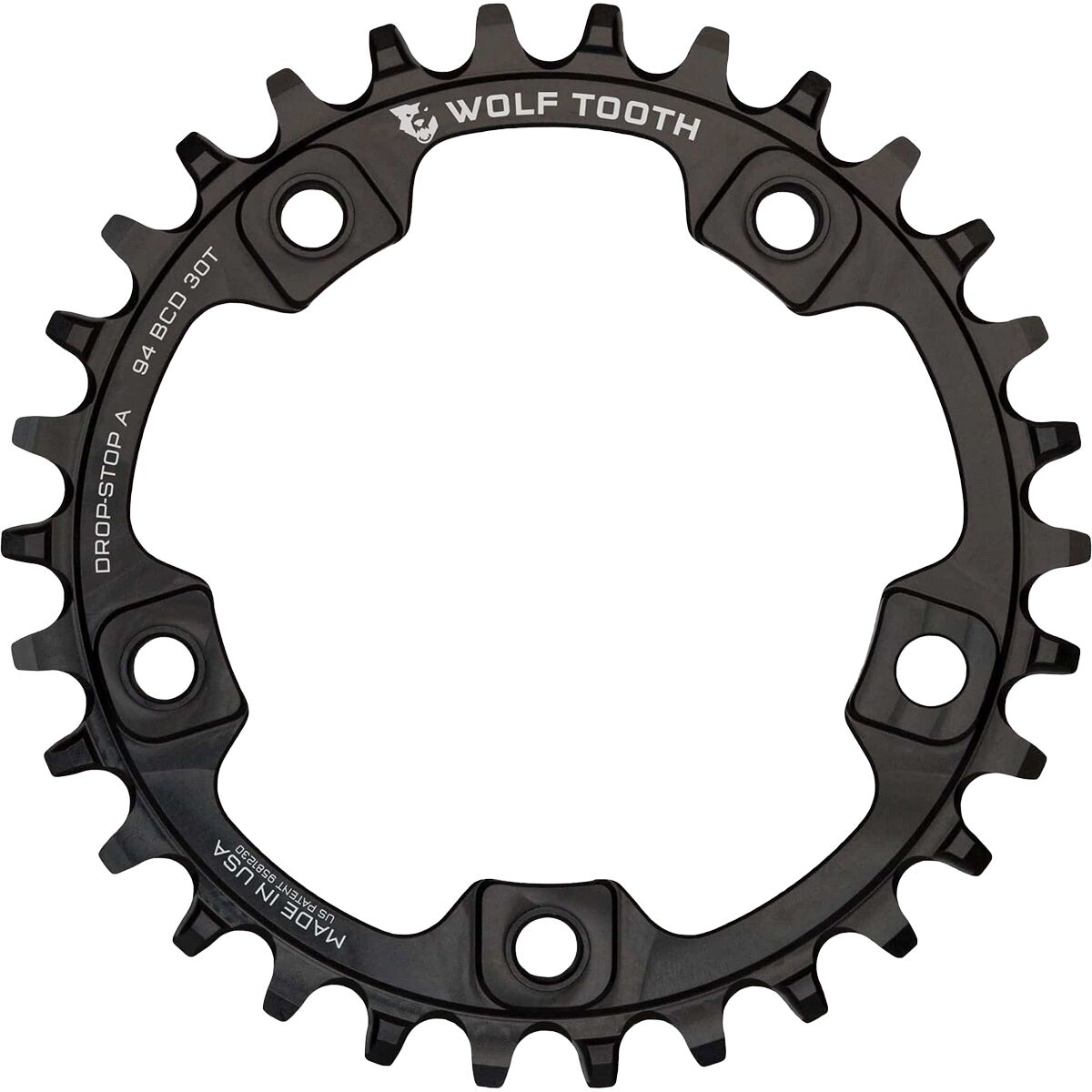 Wolf Tooth Components 94 BCD 5-Bolt Chainring Black, 32t