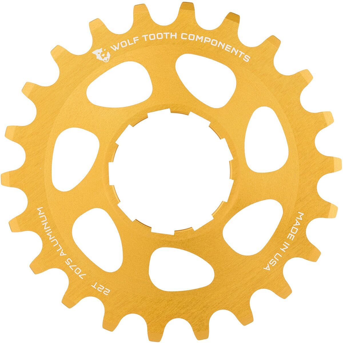 Wolf Tooth Components Alloy Single Speed Cog Gold, 17t