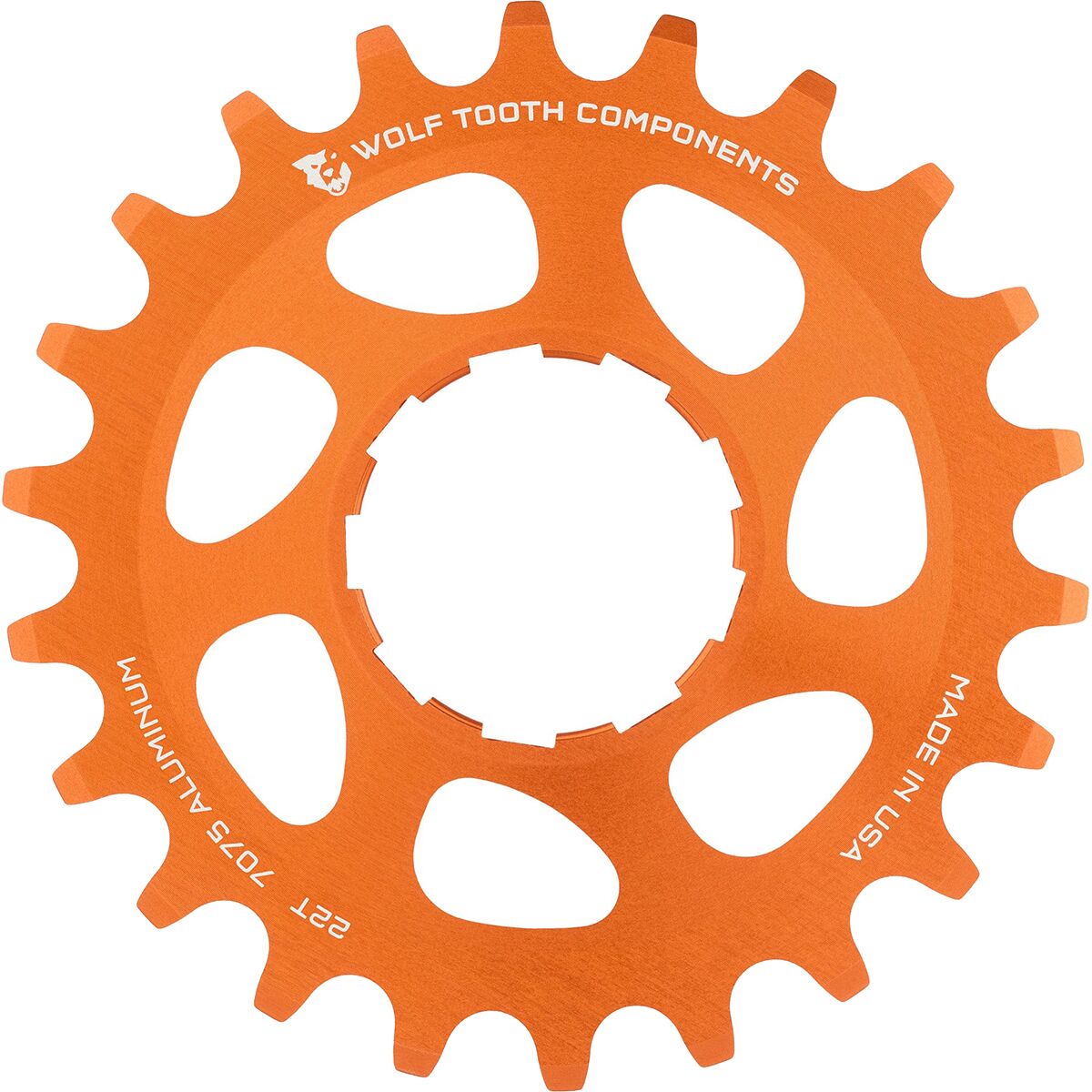 Wolf Tooth Components | Aluminum Single Speed Cog | Orange | 19T