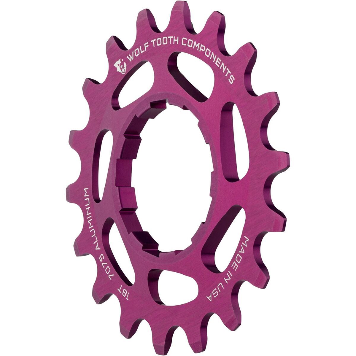 Wolf Tooth Components Alloy Single Speed Cog Purple, 19t