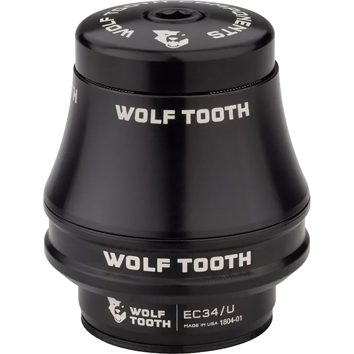 Wolf Tooth Components EC34/28.6 Premium Upper Headset Black, EC34/28.6, 35mm Stack