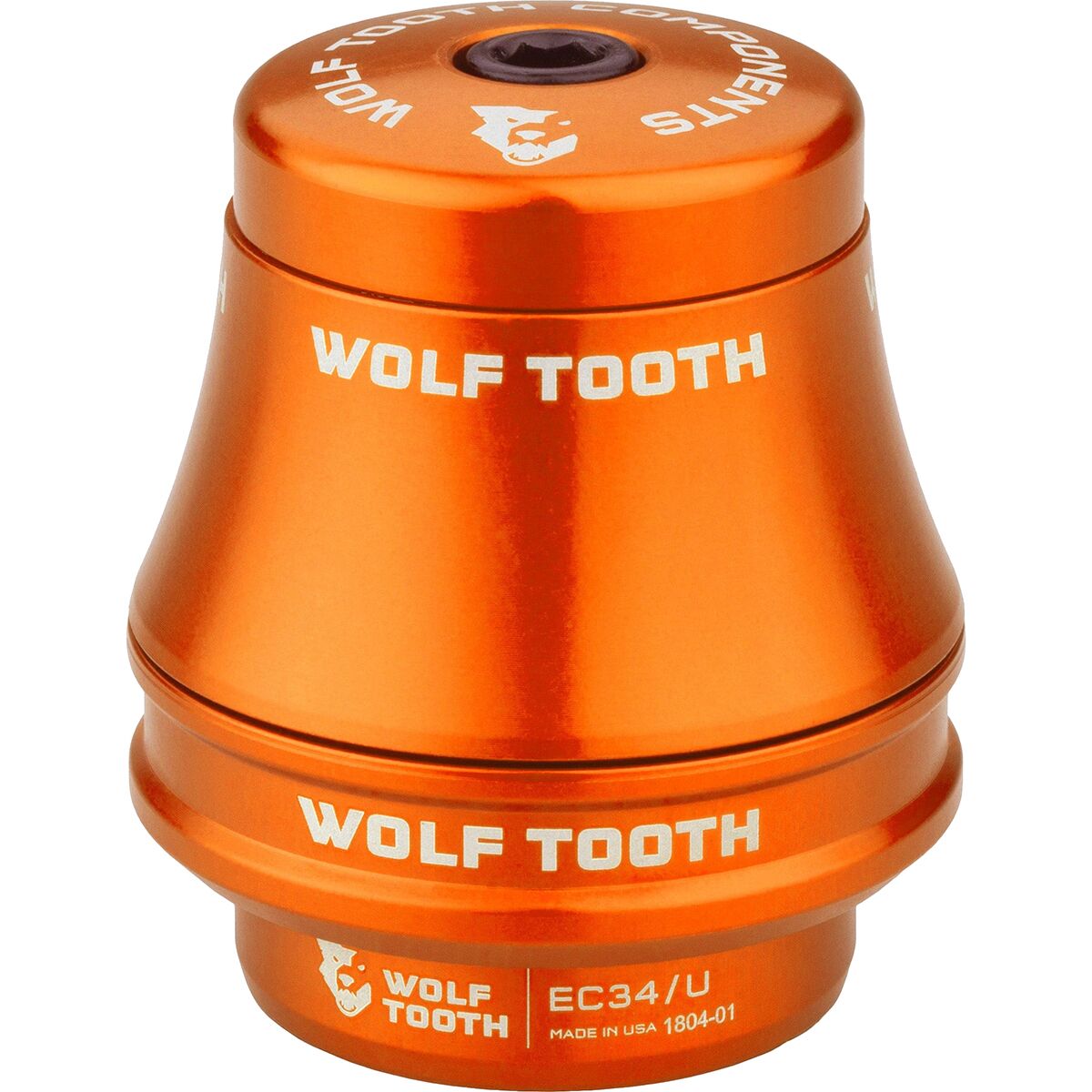 Wolf Tooth Components EC34/28.6 Premium Upper Headset Orange, EC34/28.6, 16mm Stack