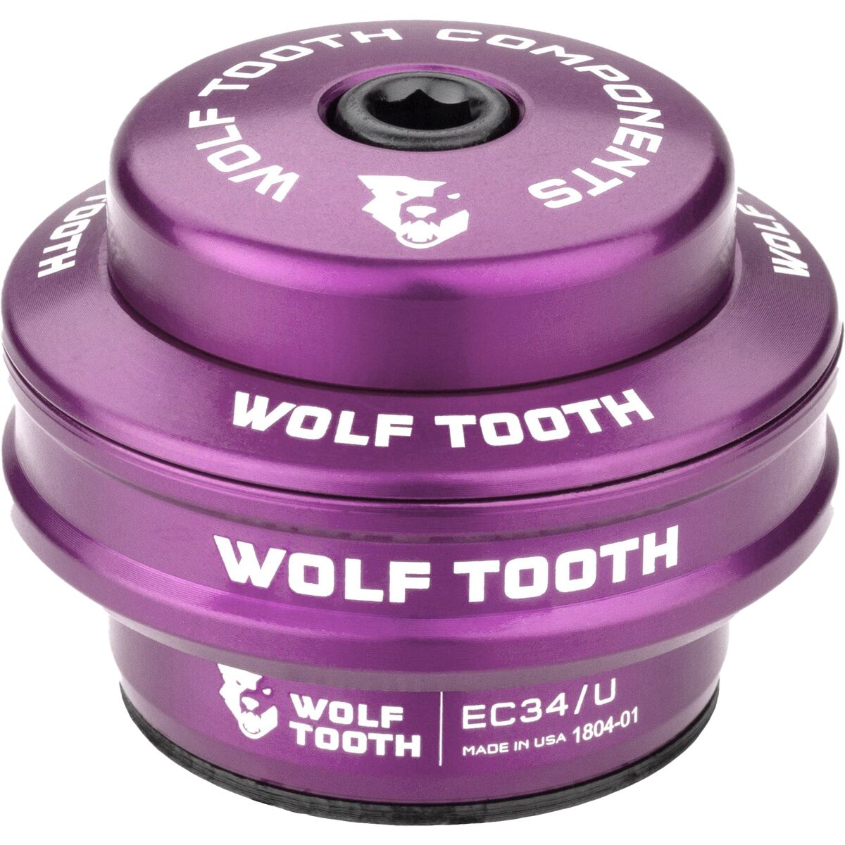 Wolf Tooth Components EC34/28.6 Premium Upper Headset Ultraviolet Purple, EC34/28.6, 16mm Stack