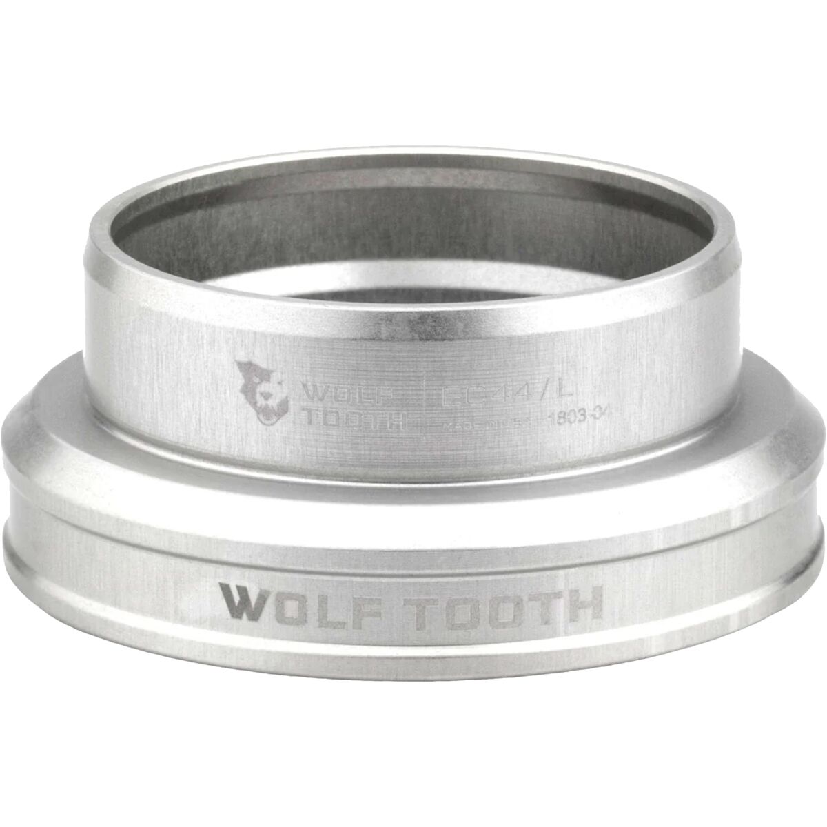 Wolf Tooth Components EC44/40 Premium Lower Headset Raw Silver, EC44/40