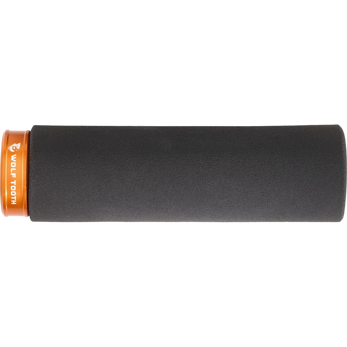 Wolf Tooth Components Lock-On Fat Paw Grip Black Grip w/ Orange Collar, One Size